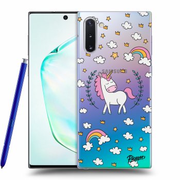 Picasee silikonový průhledný obal pro Samsung Galaxy Note 10 N970F - Unicorn star heaven