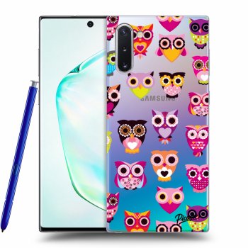 Picasee silikonový průhledný obal pro Samsung Galaxy Note 10 N970F - Owls