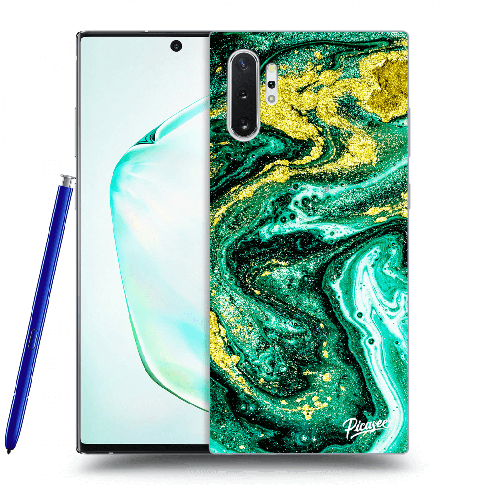 Picasee ULTIMATE CASE pro Samsung Galaxy Note 10+ N975F - Green Gold