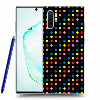 Picasee silikonový černý obal pro Samsung Galaxy Note 10+ N975F - Colorful dots
