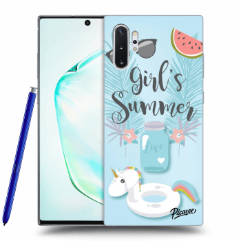Picasee silikonový černý obal pro Samsung Galaxy Note 10+ N975F - Girls Summer