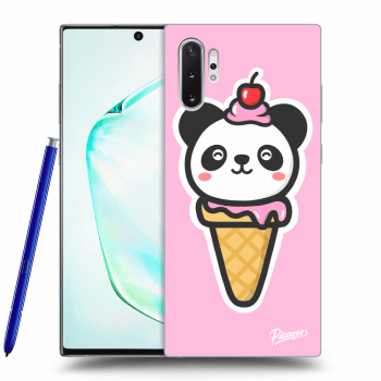 Picasee silikonový černý obal pro Samsung Galaxy Note 10+ N975F - Ice Cream Panda