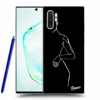 Picasee silikonový černý obal pro Samsung Galaxy Note 10+ N975F - Simple body White