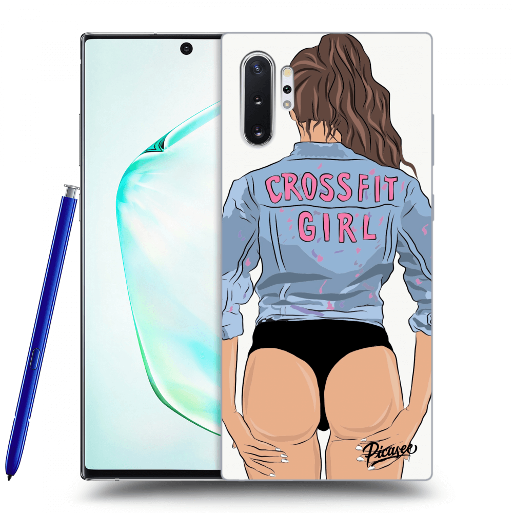 Picasee silikonový průhledný obal pro Samsung Galaxy Note 10+ N975F - Crossfit girl - nickynellow