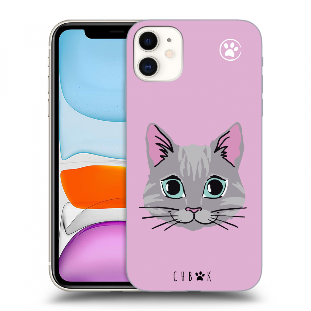 Picasee silikonový průhledný obal pro Apple iPhone 11 - Chybí mi kočky - Růžová