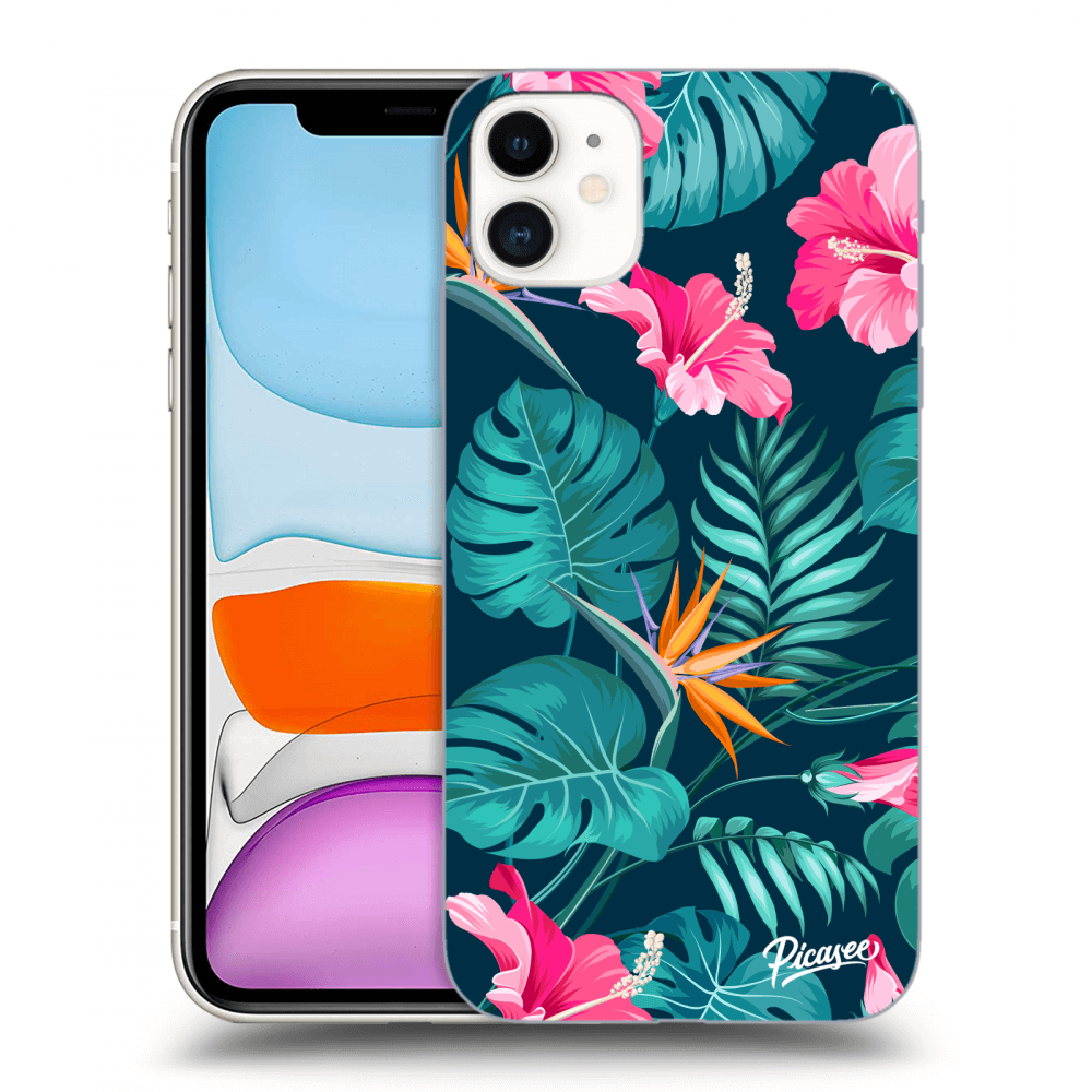 Picasee ULTIMATE CASE MagSafe pro Apple iPhone 11 - Pink Monstera