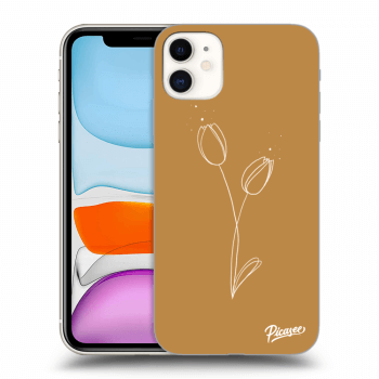 Picasee silikonový průhledný obal pro Apple iPhone 11 - Tulips