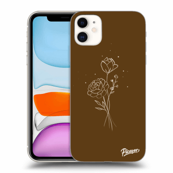 Obal pro Apple iPhone 11 - Brown flowers