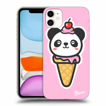 Picasee silikonový průhledný obal pro Apple iPhone 11 - Ice Cream Panda