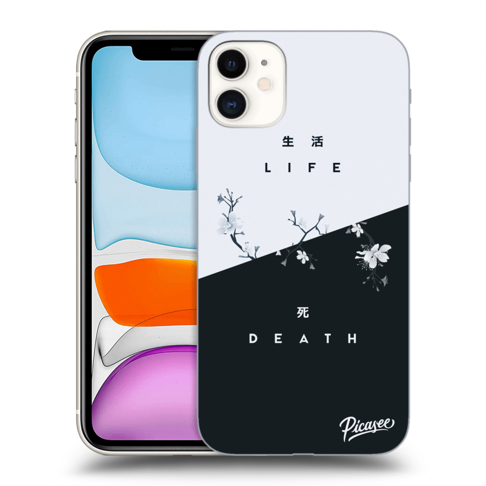 Picasee silikonový černý obal pro Apple iPhone 11 - Life - Death