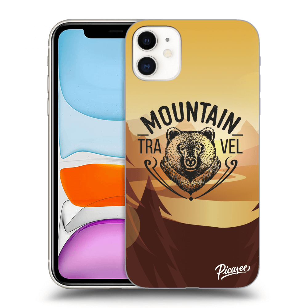 Picasee silikonový průhledný obal pro Apple iPhone 11 - Mountain bear