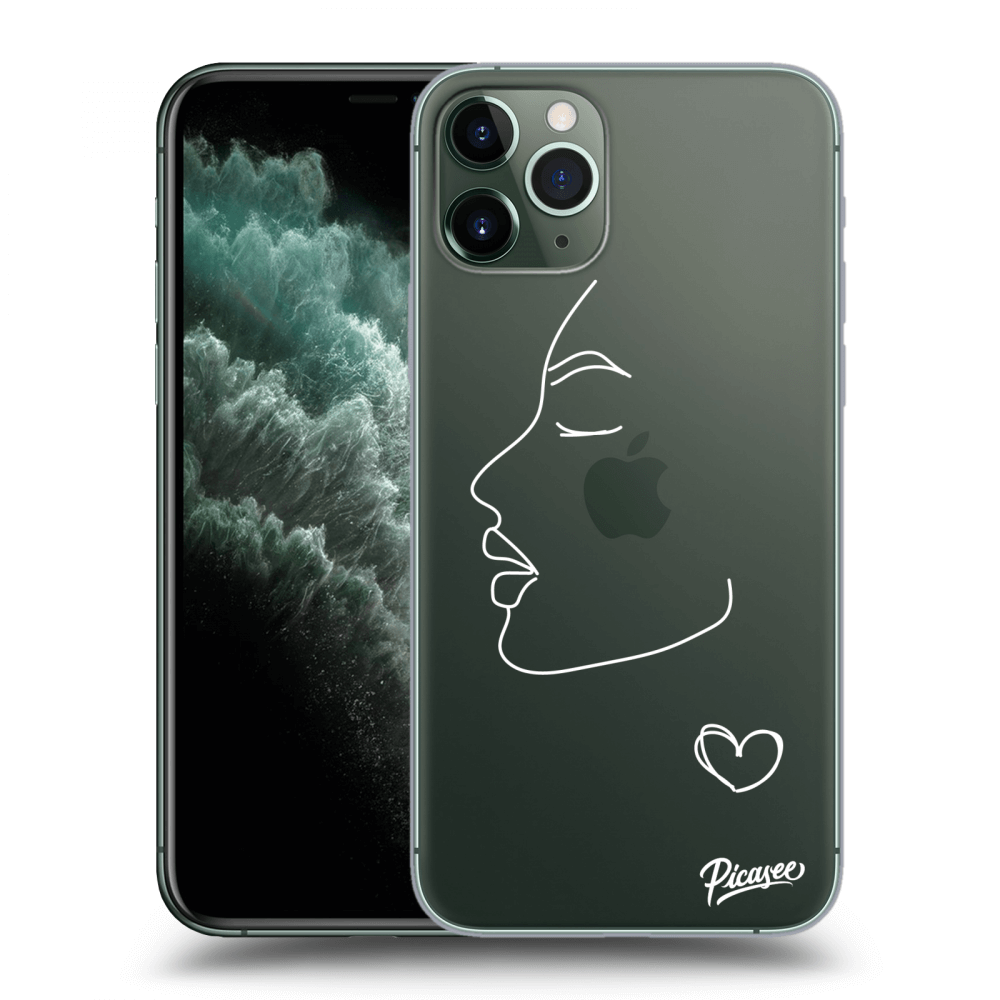 Picasee silikonový průhledný obal pro Apple iPhone 11 Pro - Couple girl White