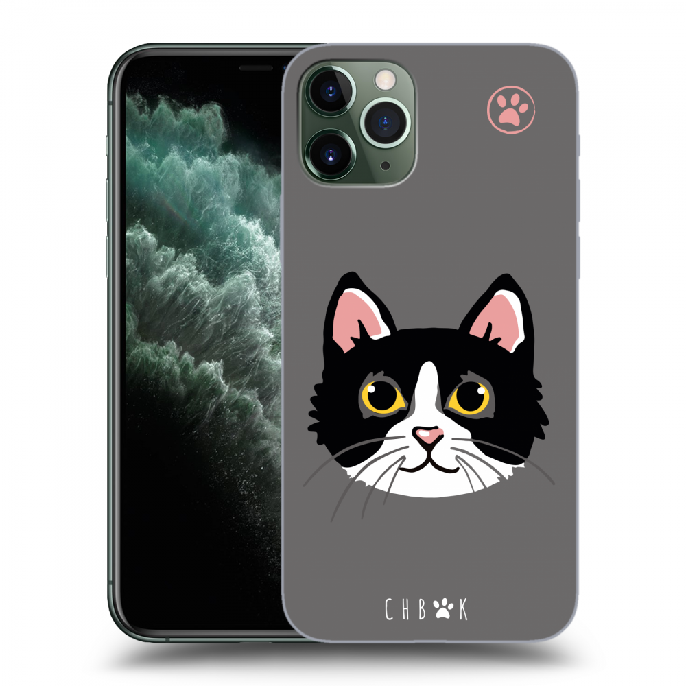 Picasee silikonový průhledný obal pro Apple iPhone 11 Pro - Chybí mí kočky - Šedá
