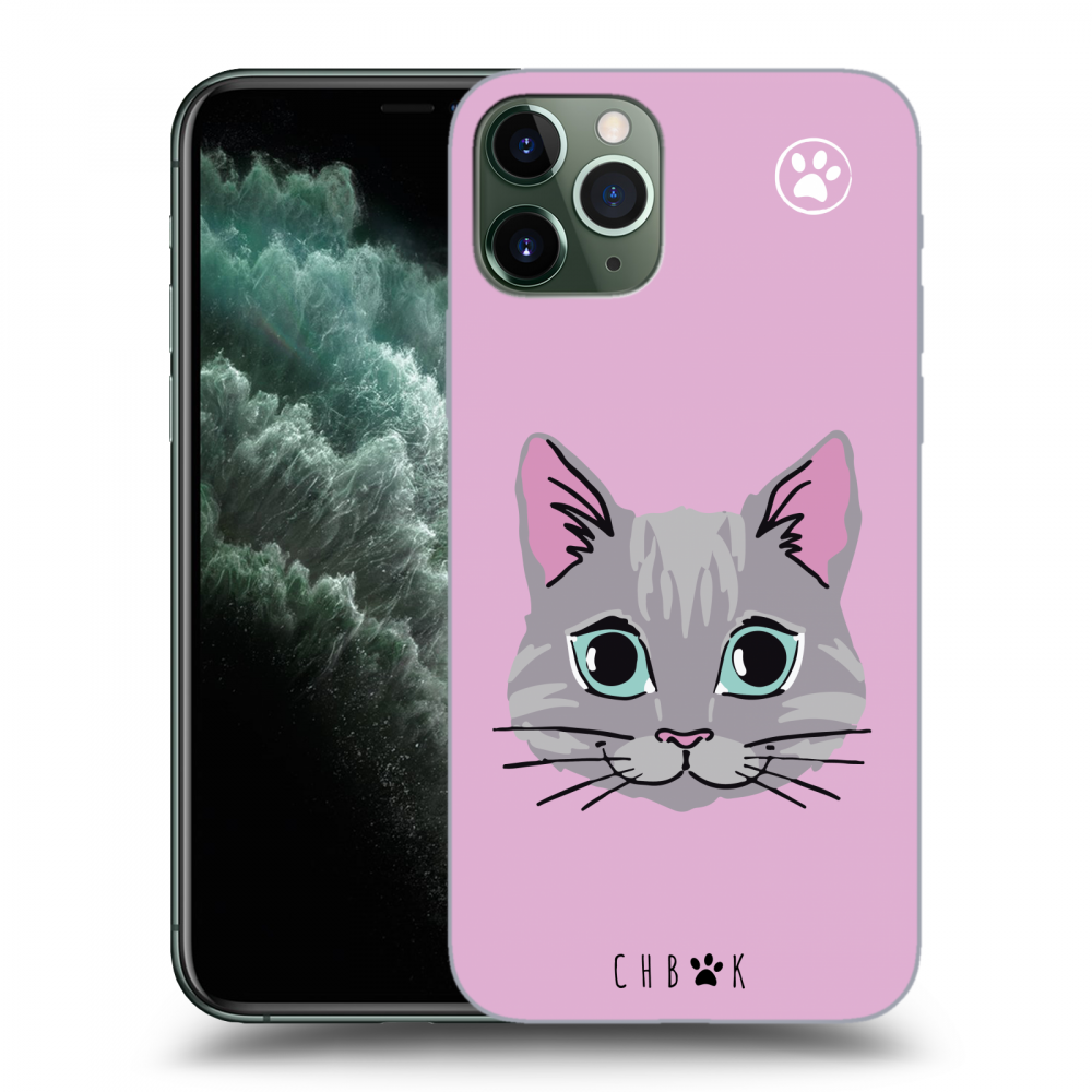 Picasee silikonový černý obal pro Apple iPhone 11 Pro - Chybí mi kočky - Růžová