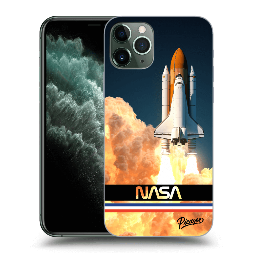 Picasee silikonový černý obal pro Apple iPhone 11 Pro - Space Shuttle