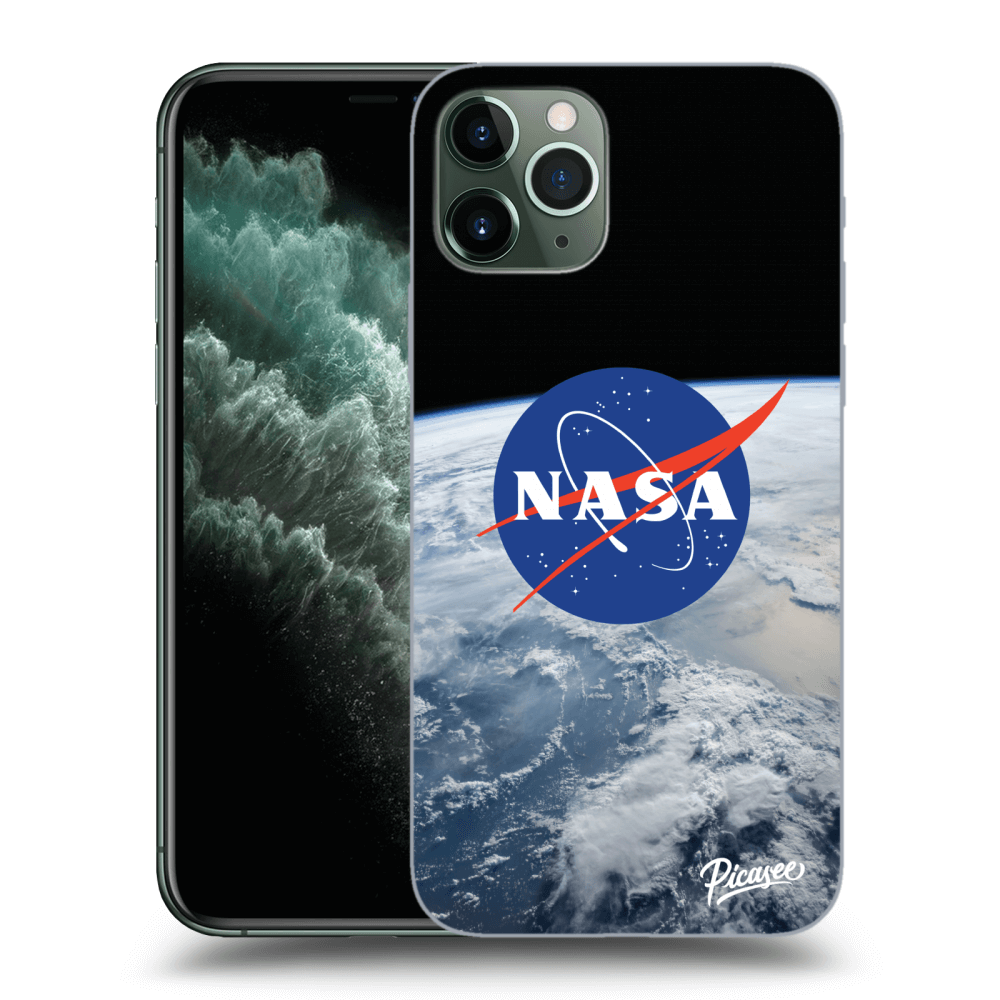 Picasee silikonový černý obal pro Apple iPhone 11 Pro - Nasa Earth