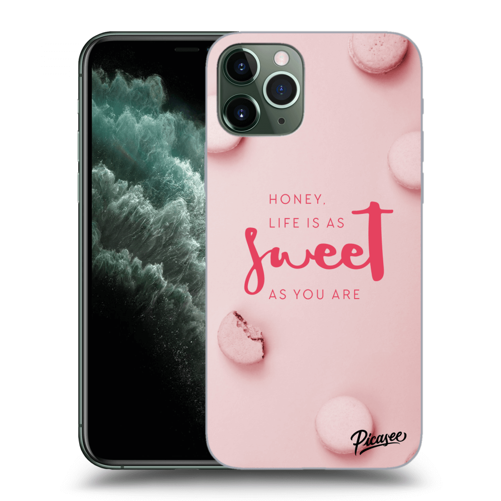 Picasee silikonový průhledný obal pro Apple iPhone 11 Pro - Life is as sweet as you are
