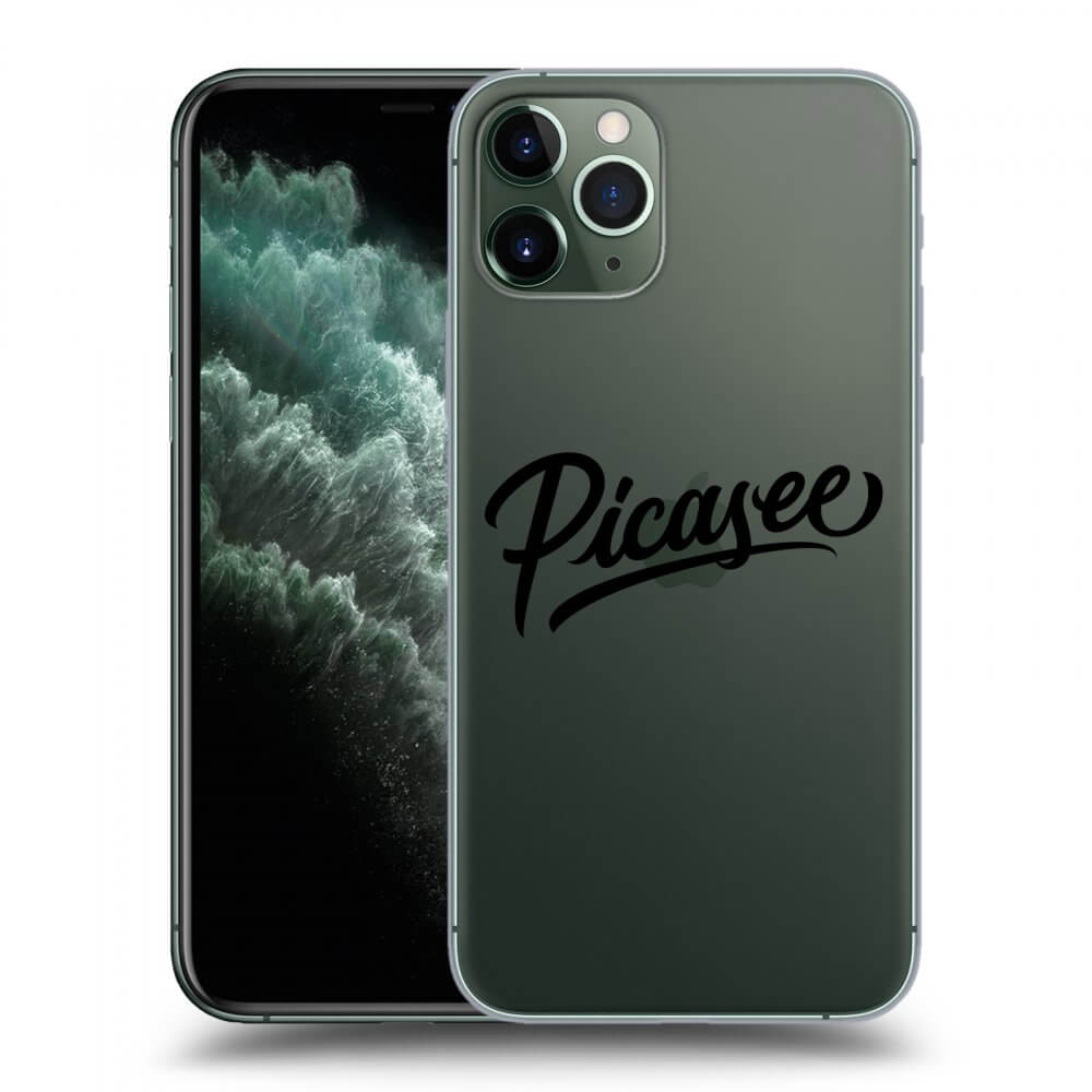 Picasee silikonový průhledný obal pro Apple iPhone 11 Pro - Picasee - black