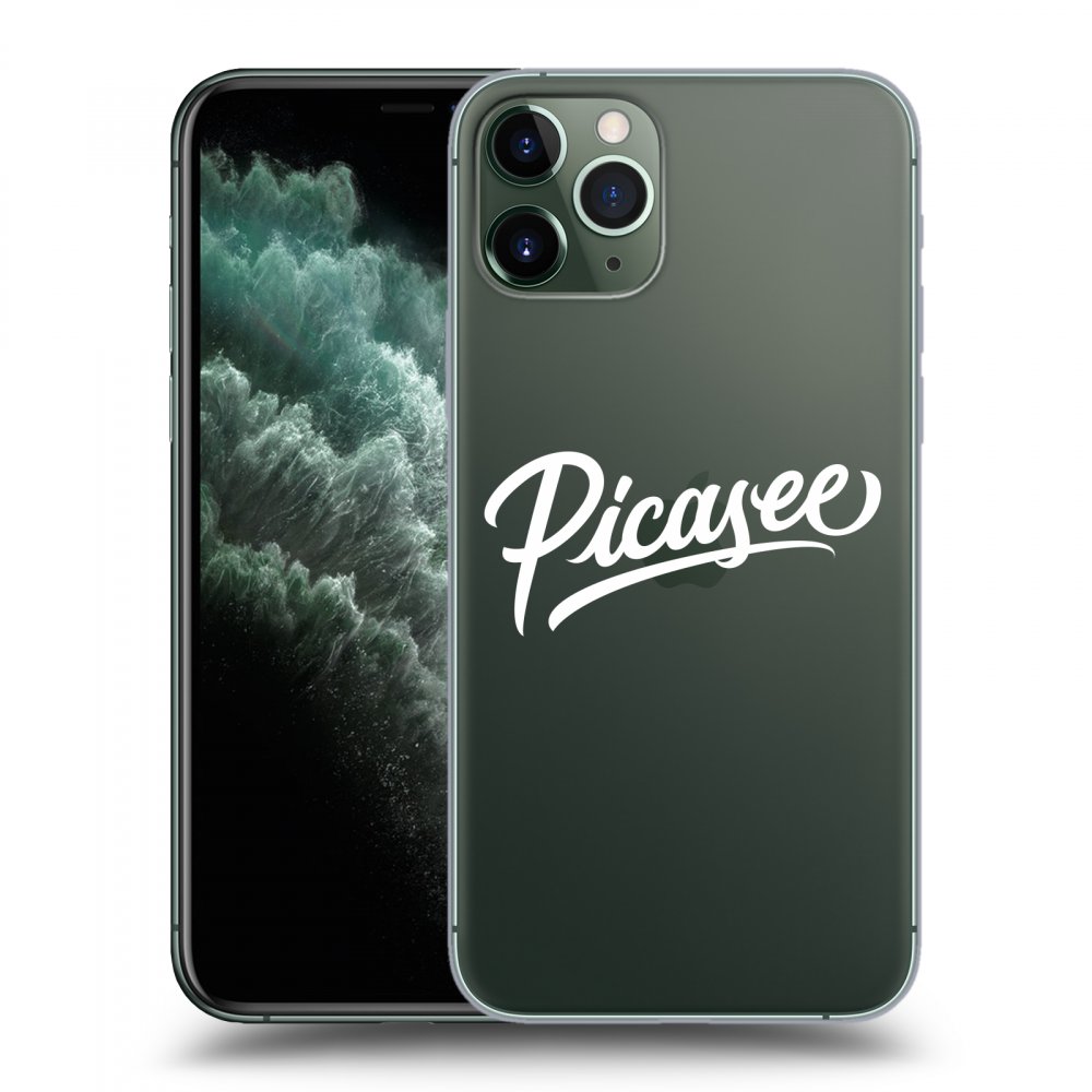 Picasee silikonový průhledný obal pro Apple iPhone 11 Pro - Picasee - White
