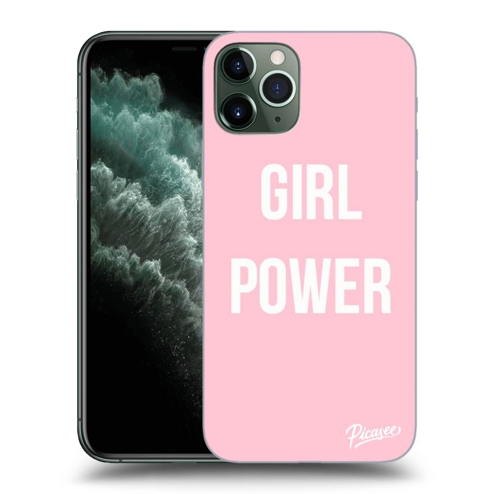 Picasee silikonový průhledný obal pro Apple iPhone 11 Pro - Girl power