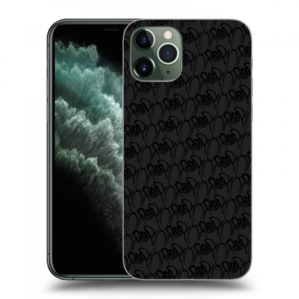 Picasee silikonový černý obal pro Apple iPhone 11 Pro - Separ - Black On Black 2