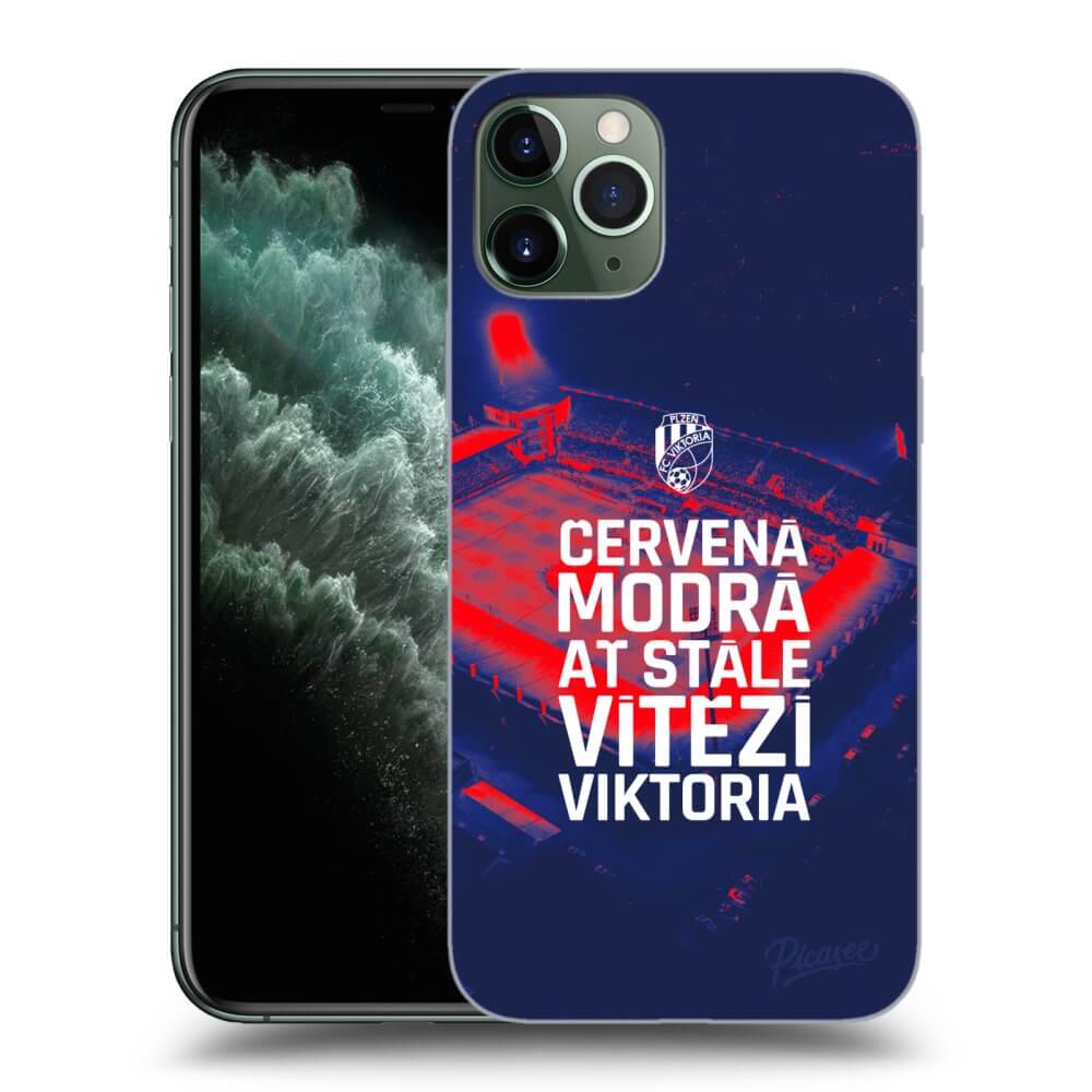 Picasee silikonový průhledný obal pro Apple iPhone 11 Pro - FC Viktoria Plzeň E