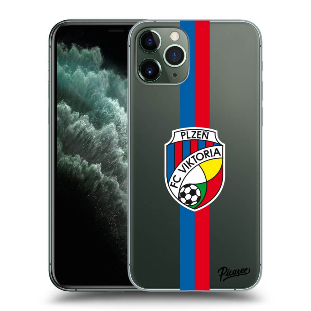 Picasee silikonový průhledný obal pro Apple iPhone 11 Pro - FC Viktoria Plzeň H