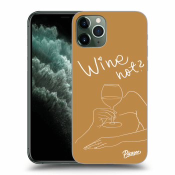 Picasee silikonový průhledný obal pro Apple iPhone 11 Pro - Wine not