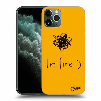 Picasee silikonový průhledný obal pro Apple iPhone 11 Pro - I am fine
