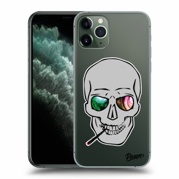 Picasee silikonový průhledný obal pro Apple iPhone 11 Pro - Earth - Lebka