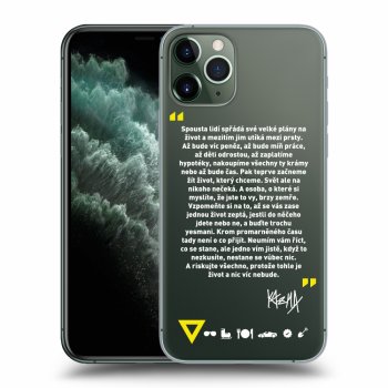 Picasee silikonový průhledný obal pro Apple iPhone 11 Pro - Kazma - BUĎTE TROCHU YESMANI