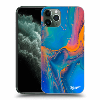 Picasee silikonový průhledný obal pro Apple iPhone 11 Pro - Rainbow