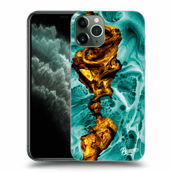 Picasee silikonový průhledný obal pro Apple iPhone 11 Pro - Goldsky