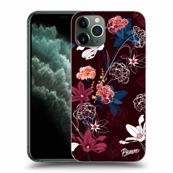 Picasee silikonový průhledný obal pro Apple iPhone 11 Pro - Dark Meadow