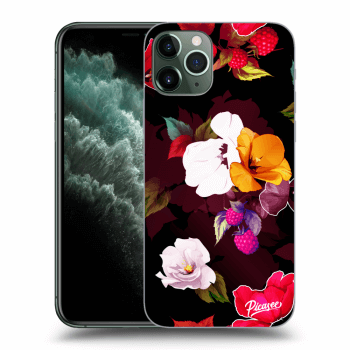 Picasee silikonový průhledný obal pro Apple iPhone 11 Pro - Flowers and Berries