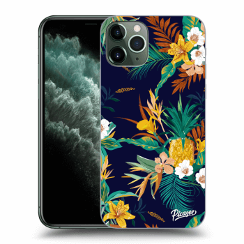 Picasee silikonový průhledný obal pro Apple iPhone 11 Pro - Pineapple Color