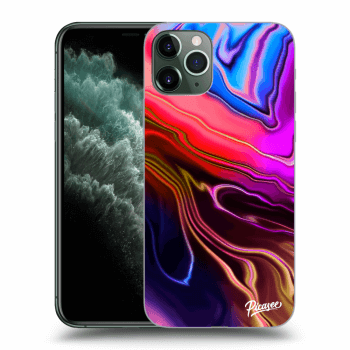 Picasee silikonový průhledný obal pro Apple iPhone 11 Pro - Electric