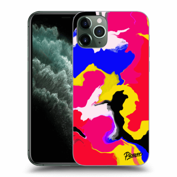 Picasee silikonový průhledný obal pro Apple iPhone 11 Pro - Watercolor