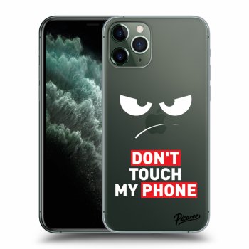 Picasee silikonový průhledný obal pro Apple iPhone 11 Pro - Angry Eyes - Transparent