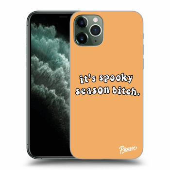 Picasee silikonový průhledný obal pro Apple iPhone 11 Pro - Spooky season