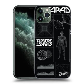 Picasee silikonový průhledný obal pro Apple iPhone 11 Pro - BLACK BODY