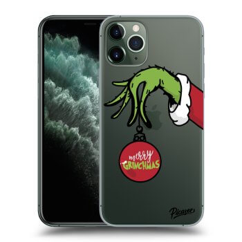 Picasee silikonový průhledný obal pro Apple iPhone 11 Pro - Grinch