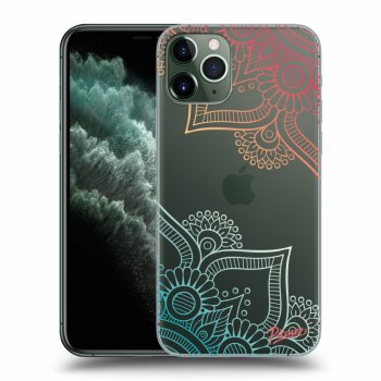 Picasee silikonový průhledný obal pro Apple iPhone 11 Pro - Flowers pattern