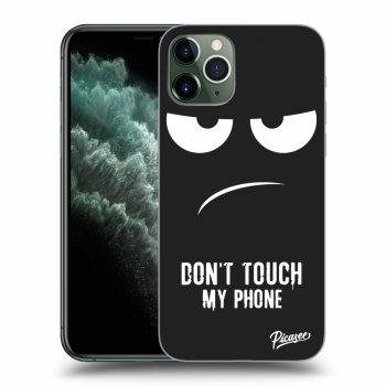 Picasee silikonový černý obal pro Apple iPhone 11 Pro - Don't Touch My Phone