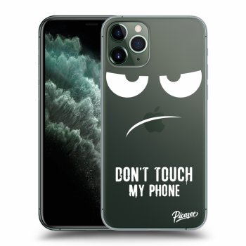 Picasee silikonový průhledný obal pro Apple iPhone 11 Pro - Nešahej mi na telefon