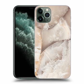 Picasee silikonový průhledný obal pro Apple iPhone 11 Pro - Cream marble