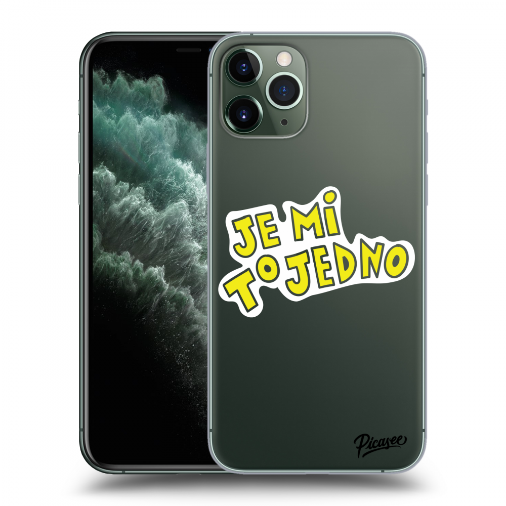 Picasee silikonový průhledný obal pro Apple iPhone 11 Pro - Je mi to jedno 2