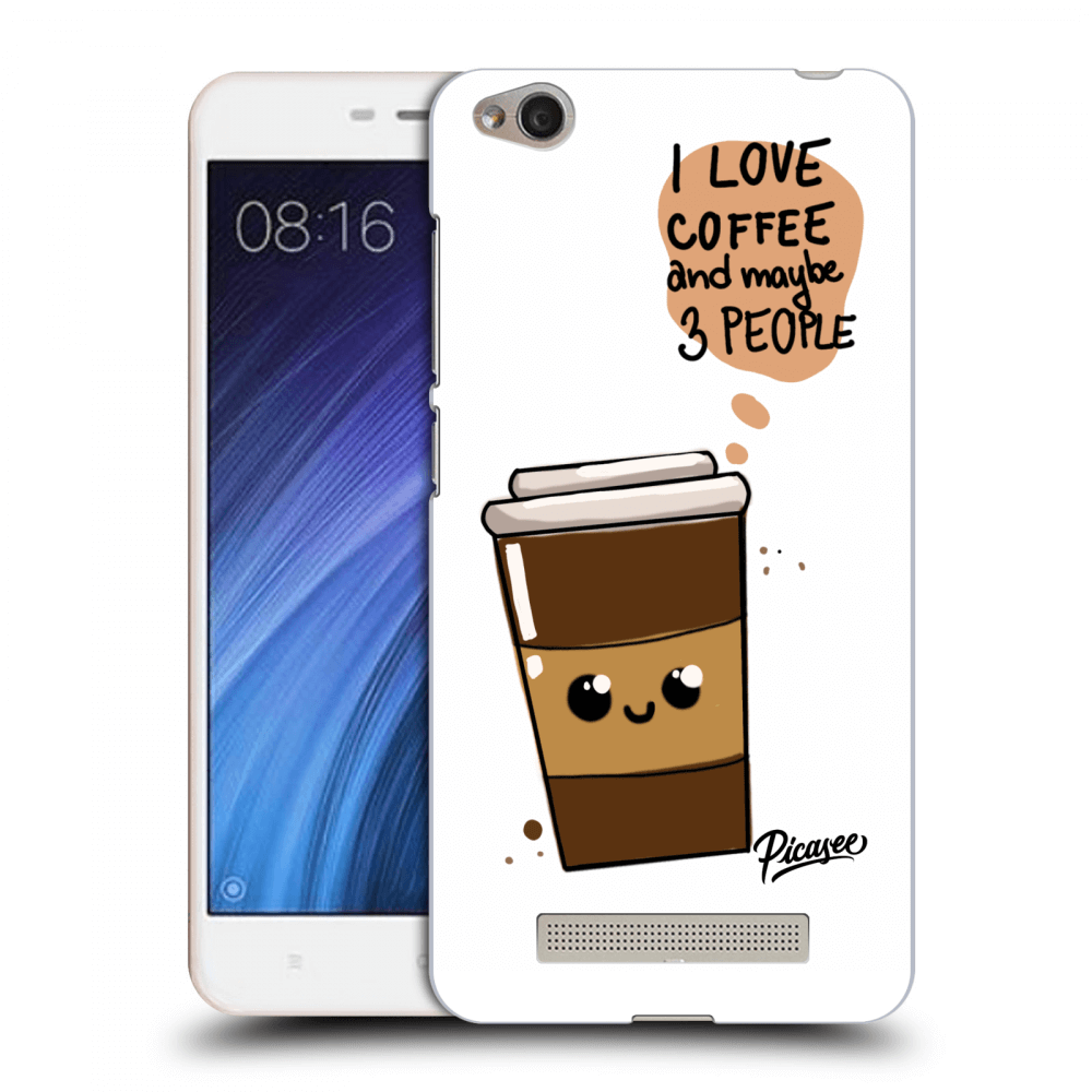 Picasee silikonový průhledný obal pro Xiaomi Redmi 4A - Cute coffee