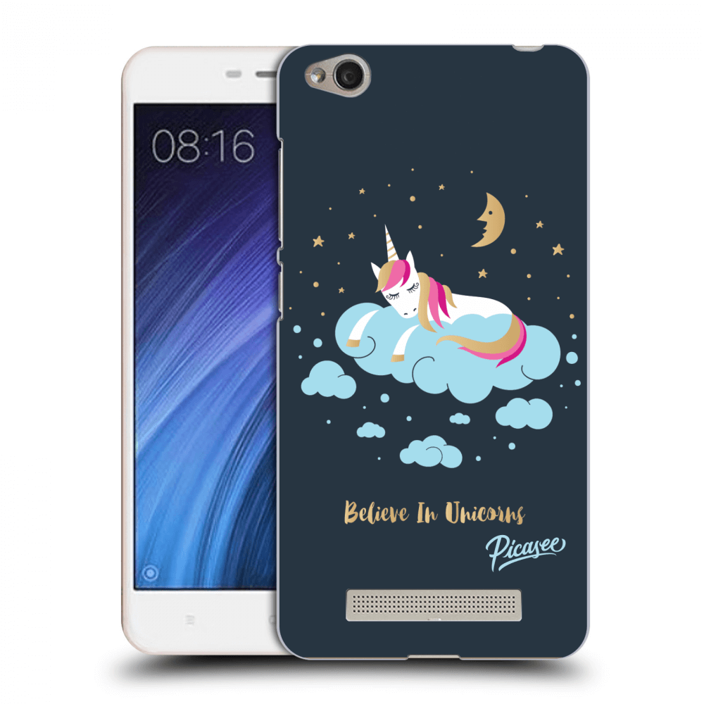 Picasee silikonový průhledný obal pro Xiaomi Redmi 4A - Believe In Unicorns