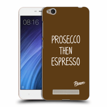 Picasee silikonový průhledný obal pro Xiaomi Redmi 4A - Prosecco then espresso